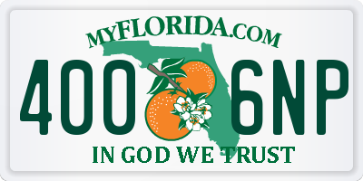 FL license plate 4006NP