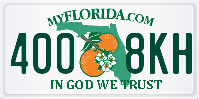 FL license plate 4008KH