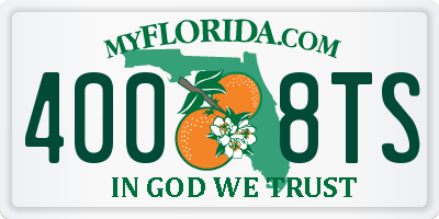 FL license plate 4008TS