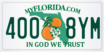 FL license plate 4008YM