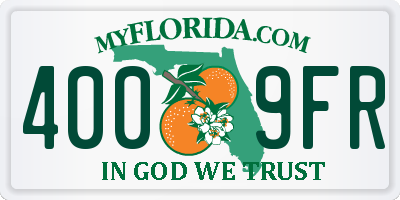 FL license plate 4009FR