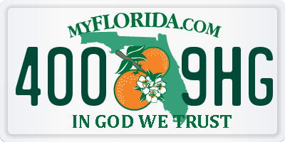 FL license plate 4009HG