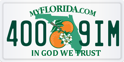 FL license plate 4009IM