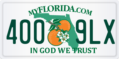 FL license plate 4009LX