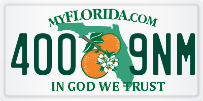 FL license plate 4009NM