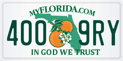 FL license plate 4009RY