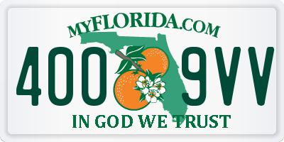 FL license plate 4009VV