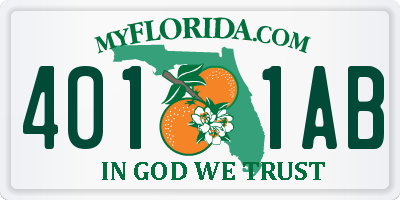 FL license plate 4011AB