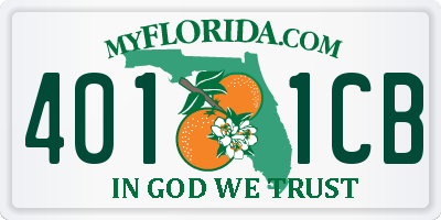 FL license plate 4011CB