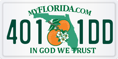 FL license plate 4011DD