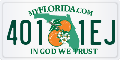 FL license plate 4011EJ