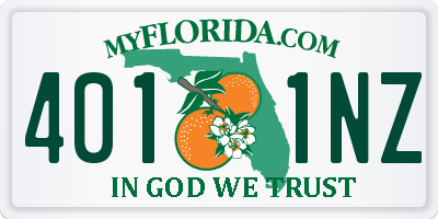 FL license plate 4011NZ