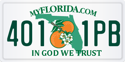 FL license plate 4011PB