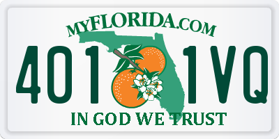 FL license plate 4011VQ