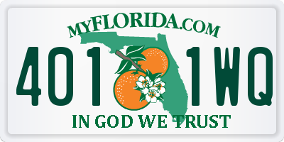 FL license plate 4011WQ