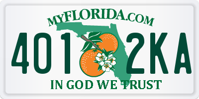 FL license plate 4012KA