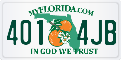 FL license plate 4014JB