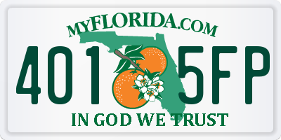 FL license plate 4015FP