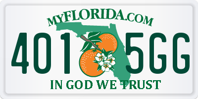FL license plate 4015GG