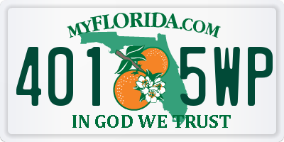 FL license plate 4015WP