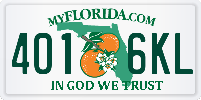 FL license plate 4016KL