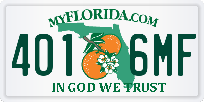 FL license plate 4016MF