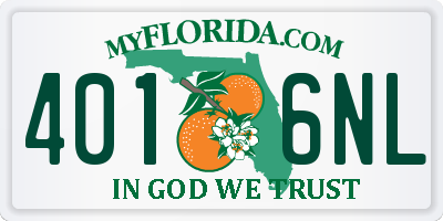 FL license plate 4016NL