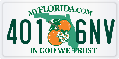 FL license plate 4016NV