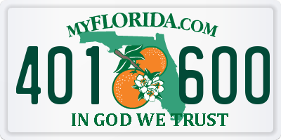 FL license plate 4016OO