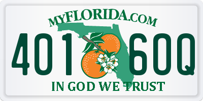 FL license plate 4016OQ