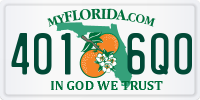 FL license plate 4016QO