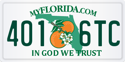 FL license plate 4016TC