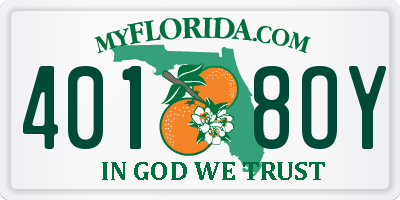 FL license plate 4018OY