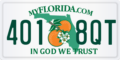 FL license plate 4018QT