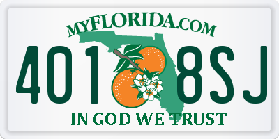 FL license plate 4018SJ