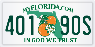 FL license plate 4019OS
