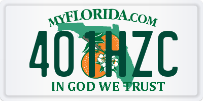 FL license plate 401HZC