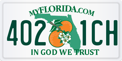 FL license plate 4021CH