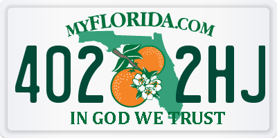 FL license plate 4022HJ