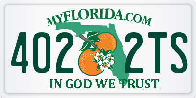 FL license plate 4022TS