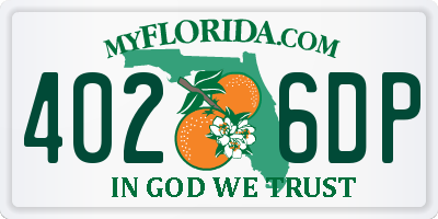 FL license plate 4026DP