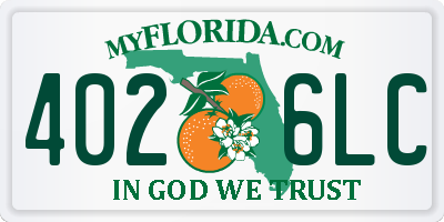 FL license plate 4026LC