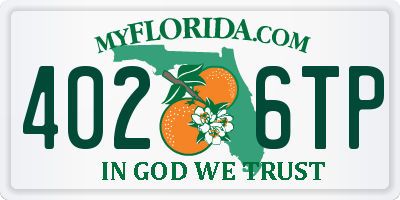 FL license plate 4026TP