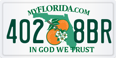 FL license plate 4028BR