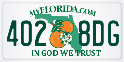 FL license plate 4028DG