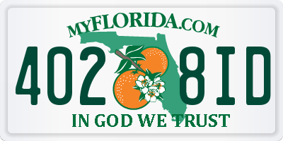 FL license plate 4028ID