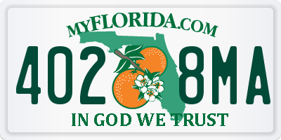 FL license plate 4028MA