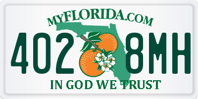 FL license plate 4028MH