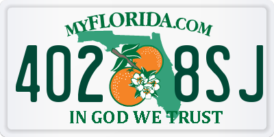 FL license plate 4028SJ