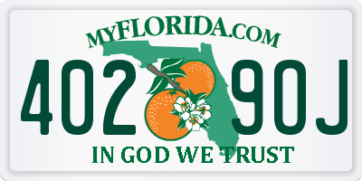FL license plate 4029OJ